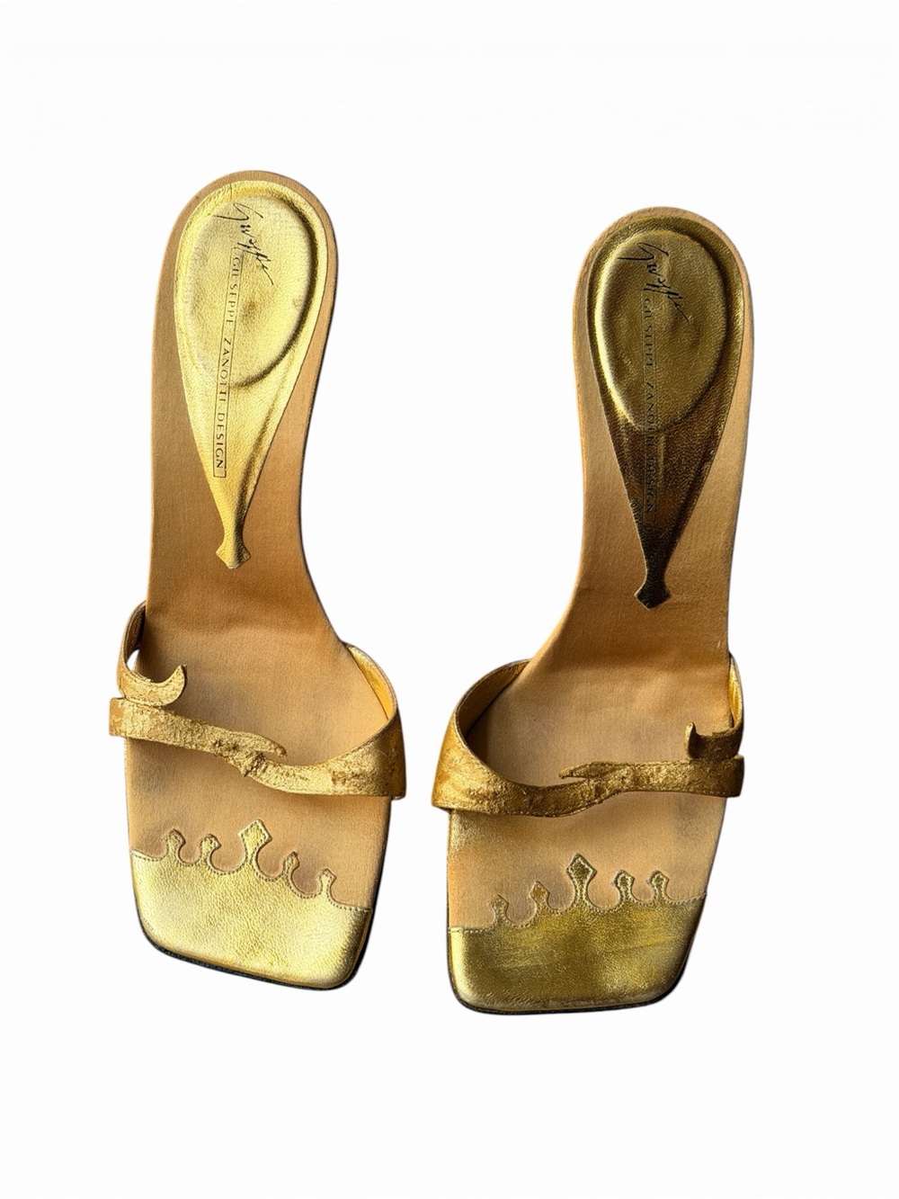 Vintage Giuseppe Zanotti Gold Snake Heels | Rare Collector Piece | Y2K - Picture 5 of 8